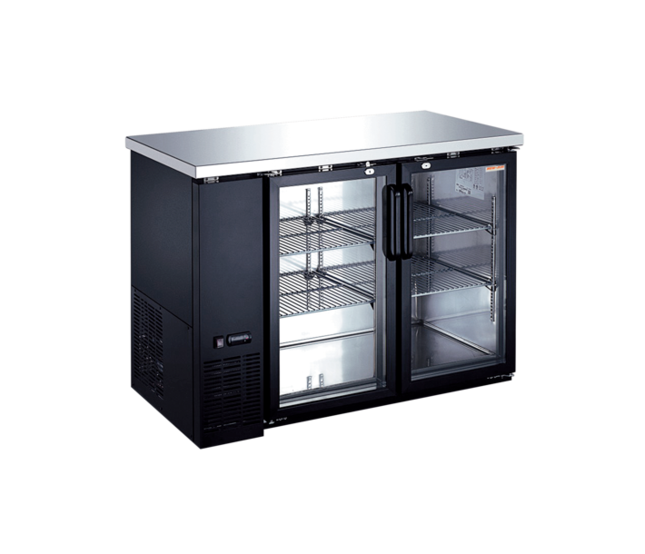 New Air NBB-48-SG-N 49" Two-Glass Door Back Bar Refrigerator with 339L Capacity - 115V, 1/5HP - CA