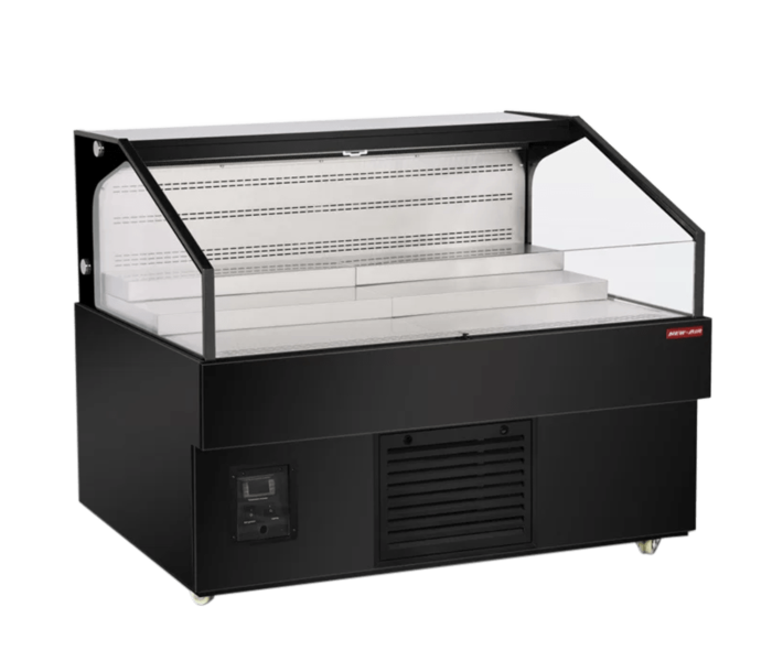 New Air NOM-52-LSB 51.2" Grab-and-Go Horizontal Open Display Merchandiser Refrigerated with 215L Capacity - 115V, 977.5W - CA