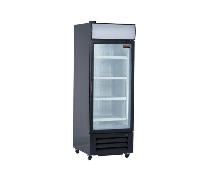 New Air NGF-054-H 27" Single Glass Door Reach-In Freezer with 486L Capacity - 115V - CA