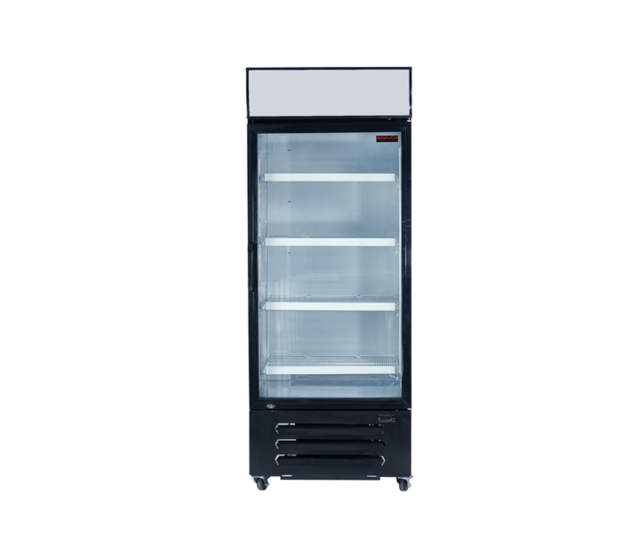 New Air NGR-068-H 30" Single Glass Door Reach-In Refrigerator Merchandiser with 640L Capacity - 115V, 4.8A - CA