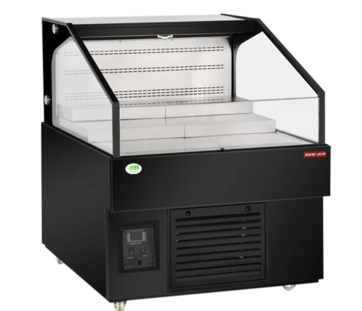 New Air NOM-36-LSB 35.4" Grab-and-Go Horizontal Open Display Merchandiser Refrigerated with 144L Capacity - 115V, 897W - CA