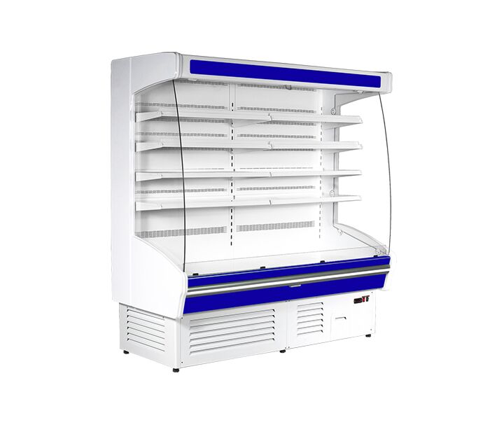 Frost Tech MR6-ROM 74 7/8" Refrigerated Open Merchandiser with LED Lighting - CA
