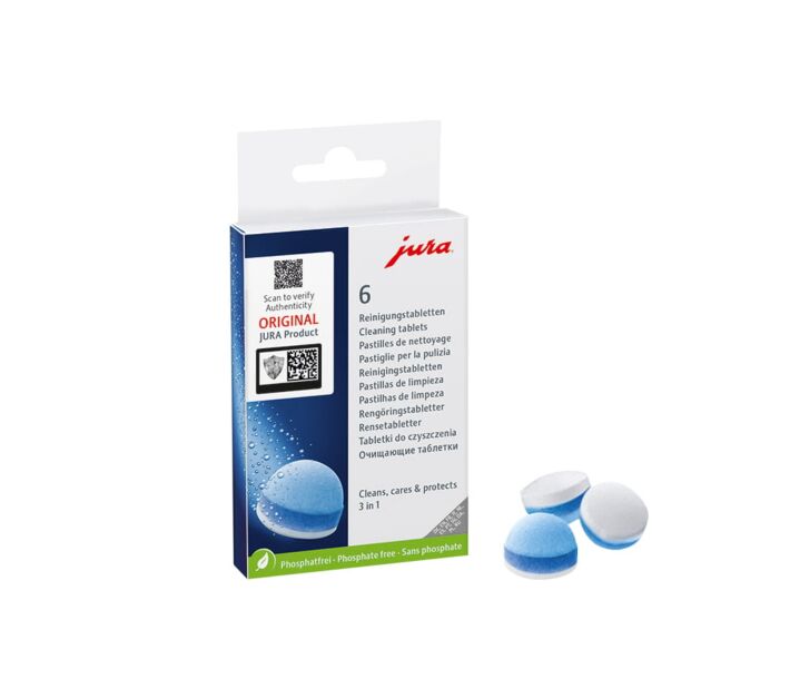 Jura 24224 Three-Phase Cleaning Tablets (Box of 6 Tablets) - CA