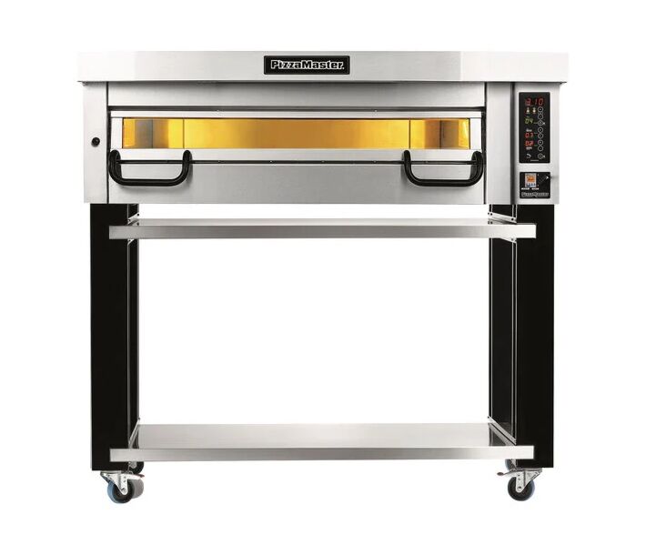 Pizza Master PM831 Electric Single Deck Oven 49"W x 32"H, 2 Pizza stones 9.0kW Per Deck, 208-240V / 1-3Ph - CA