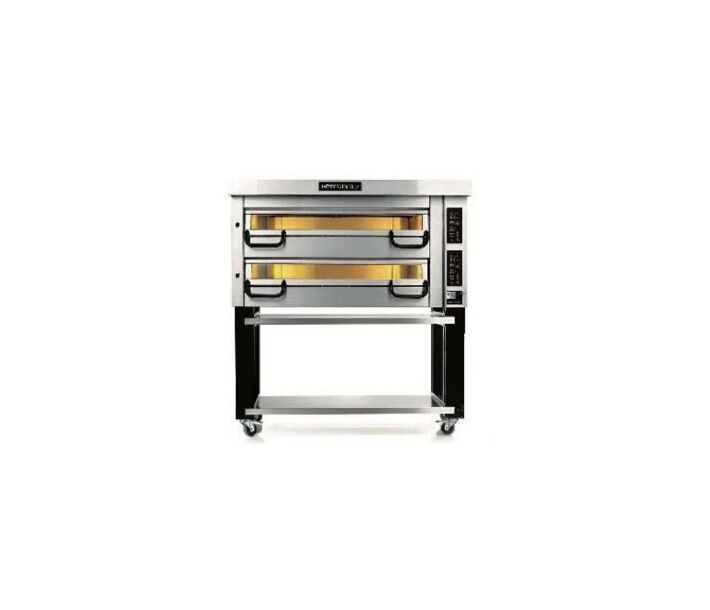 Pizza Master PM742 Electric Double Deck Oven 72"W x 32"H, 4 Pizza stones 12.5kW Per Deck, 208-240V / 1-3Ph - CA