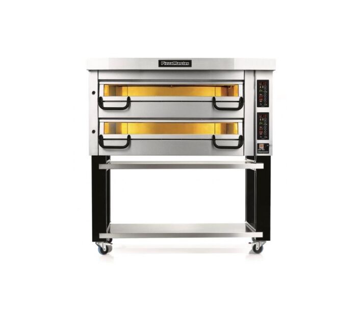 Pizza Master PM832 Electric Double Deck Oven 65"W x 32"H, 3 Pizza stones 13.5kW Per Deck, 208-240V / 1-3Ph - CA