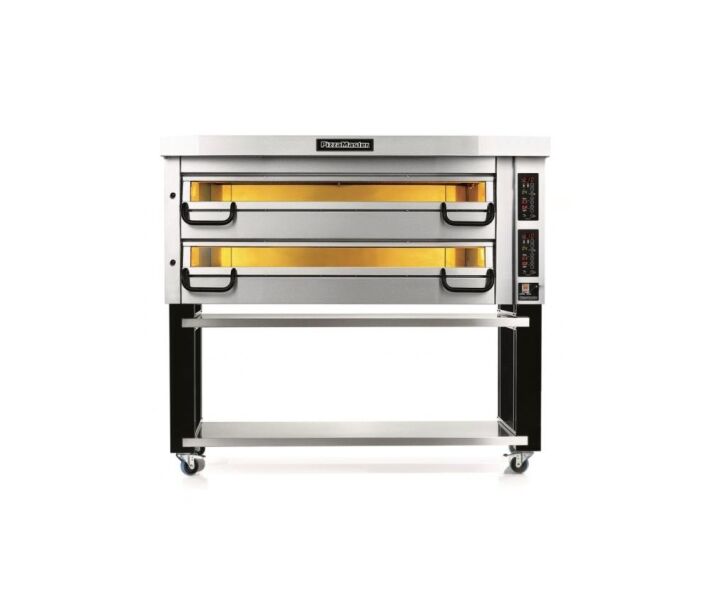 Pizza Master PM842 Electric Double Deck Oven 82"W x 32"H, 4 Pizza stones 17.0kW Per Deck, 208-240V / 1-3Ph - CA