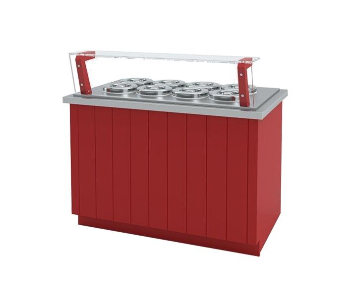 Frost Tech ML6-IGF 40" Pozzetti Gelato/Ice Cream Display Freezer with 6 Pans - 115V/220V - CA