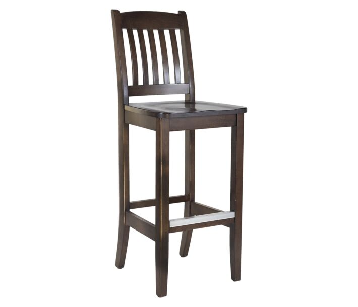 Unichairs Pub Barstool Fixed Chair Dark Brown Chair Frame 43.5" Height - CA