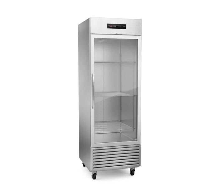 Fagor QVR-1G-N 27“ SIngled Section Reach-In Refrigerator with Glass Door 23 Cu. Ft. – 115V/1 - CA