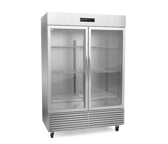 Fagor QVR-2G-N 54“ Double Section Reach-In Refrigerator with Glass Door 49 Cu. Ft. – 115V/1 - CA