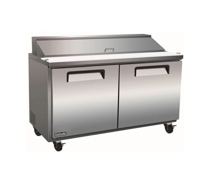 Celcold-CSP4812 48" Double Door Refrigerated Sandwich/Salad Prep Table- 12 Cu.Ft. - CA