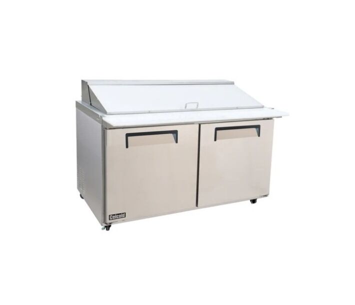 Celcold-CMT6024 61" Double Door Mega-Top Prep Table- 12 Cu.Ft. - CA