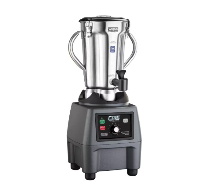 Waring CB15VSF  One-Gallon Variable Speed Blender with Stainless Steel Container Spigot , 3.75 HP,120V/1800W, cTUVus/NSF - CA