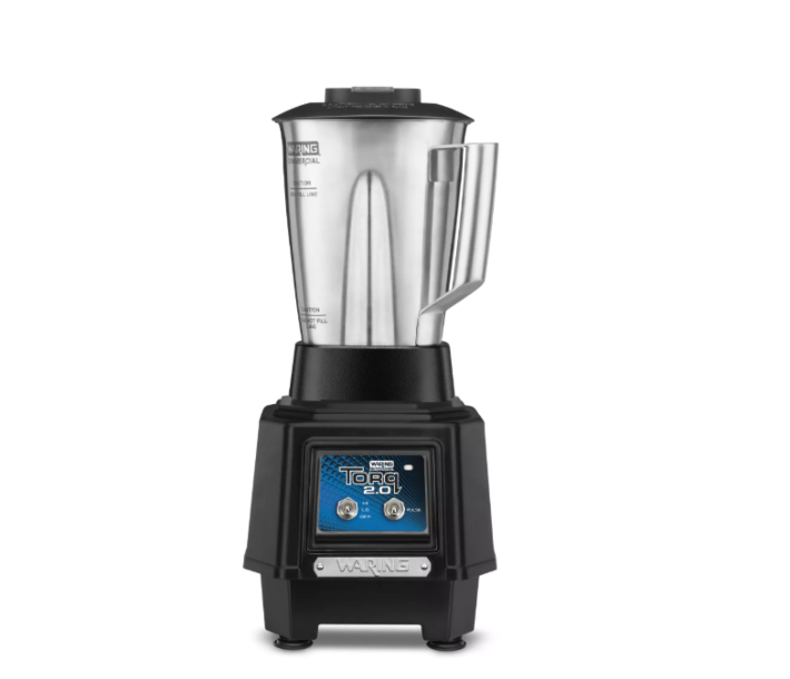 Waring TBB145S4 Torq 2.0 Blender with Toggle Switch, 48 oz. Stainless Steel Jar, 2HP, 120V/1500W, cULus/NSF - CA