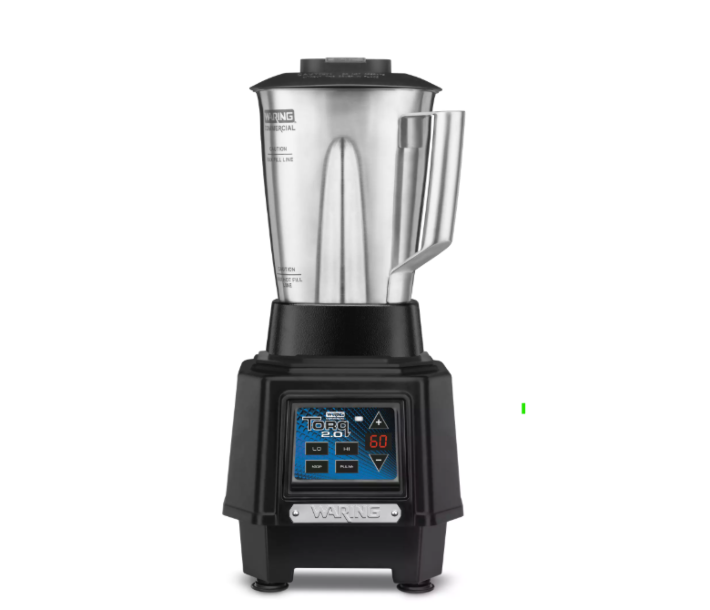 Waring TBB160S4 Torq 2.0 Blender with Electronic Touchpad Controls, Timer and 48 oz. Stainless Steel Jar, 2HP, 120V/1500W, cULus/NSF - CA
