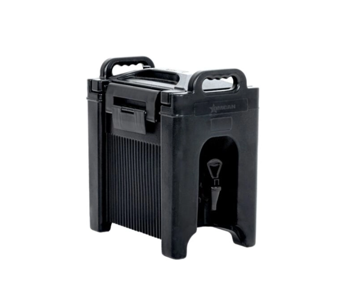 Omcan PE Insulated Beverage Dispenser - Black - CA
