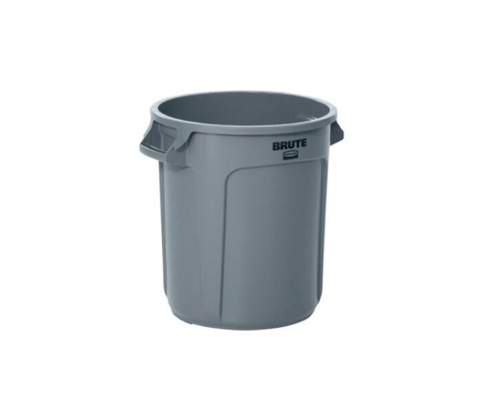 Rubbermaid RCP-2610-00-GRAY Vented Brute Waste Container Gray, 10 Gal - USA