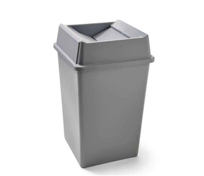Rubbermaid RCP-395800-GRAY Universal Square Gray, 35 Gal - USA
