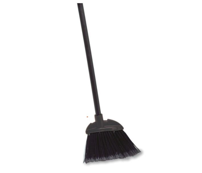 Rubbermaid RCP-6374-00-BLA Lobby Broom, Vinyl Handle, Black, 7.5" - USA