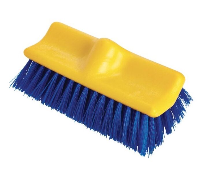 Rubbermaid RCP-633700-BLUE Floor Srub Brush With Polypropylene Fill Blue, 10" - USA