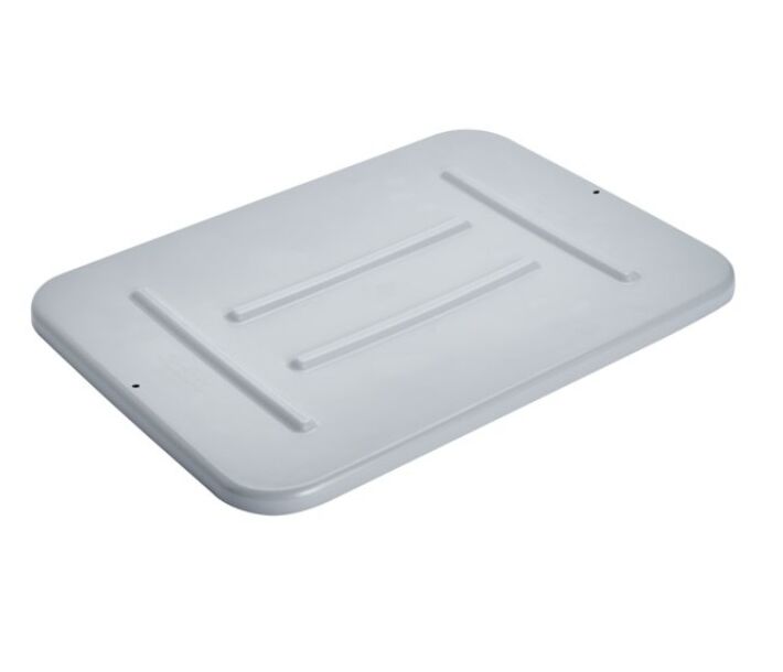 Rubbermaid RCP-3648-00-GRAY Lid for Bus/Utility Box, 4.6 Gal - CA