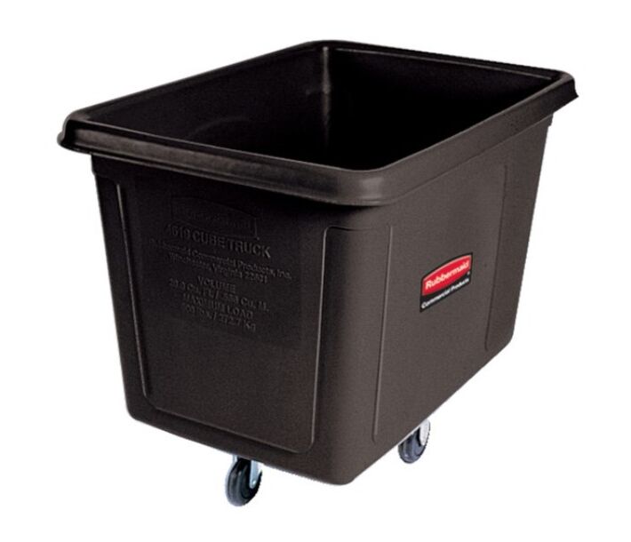 Rubbermaid RCP-4608-00-BLA Cube Truck Black - USA