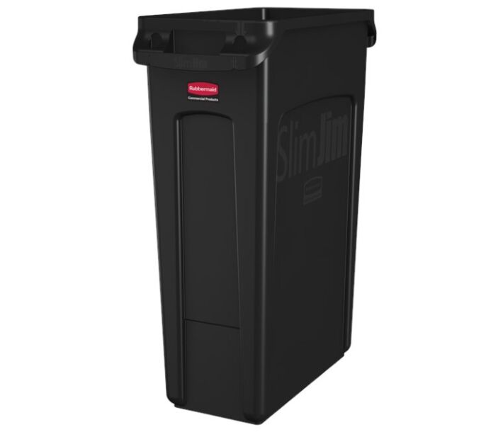 Rubbermaid RCP-3540-60-BLA Vented Slim Jim 23 Gal, Black - USA