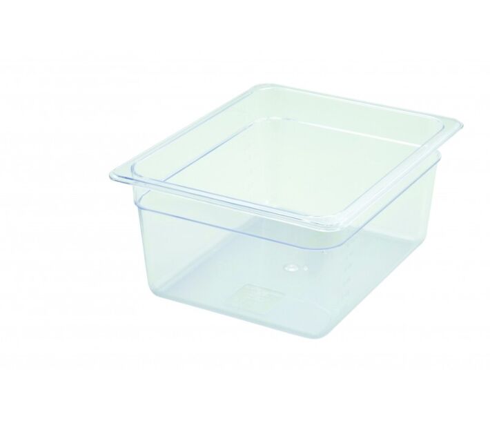 Winco SP7206 1/2 Size Polycarbonate Food Pan 6" Depth - USA