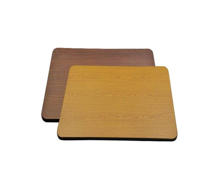 Zanduco 24" x 24" x 1" Laminated Square Table Top Reversible Oak/Walnut - USA