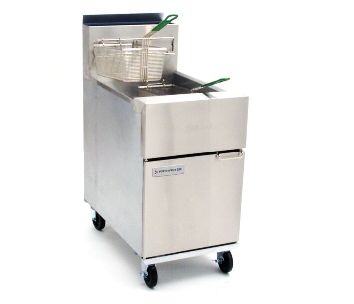 Frymaster Dean SR162G 60-75 lb Super Runner Floor Fryer 150,000 BTU Natural / Propane Gas - CA