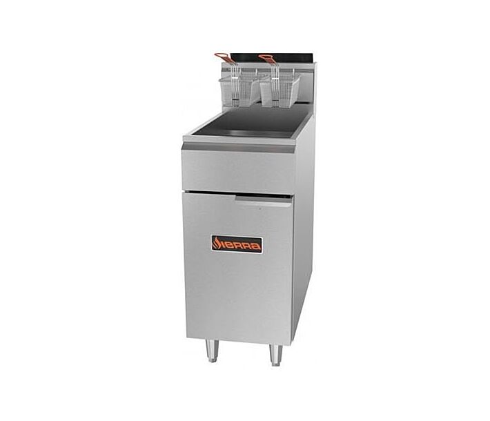 Sierra SRF-40/50 40-50lb Capacity Gas Fryer, 114,000 BTUs/hr - USA
