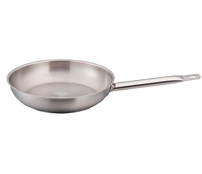 Omcan 14" Stainless Steel Fry Pans With Help Handle - USA