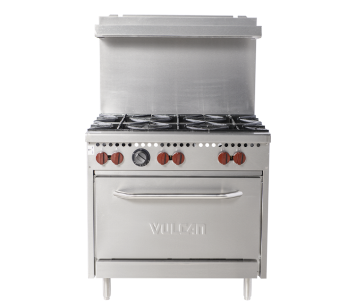 Vulcan SX36-6BP 36" 6-Burner Liquid Propane Range with Standard Oven - 198,000 - USA
