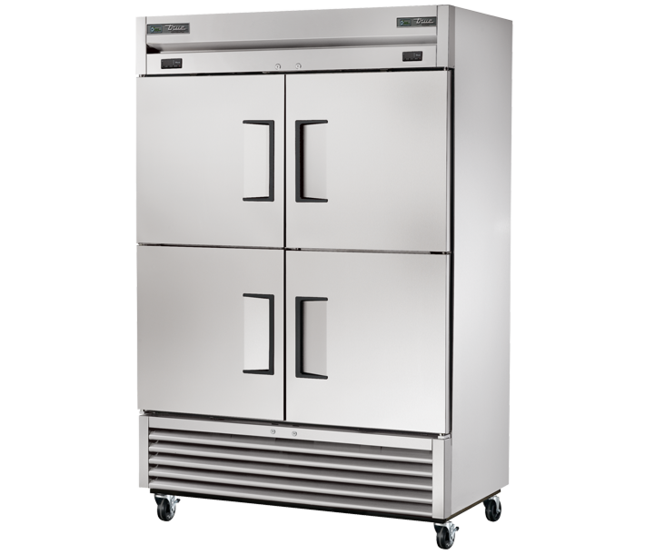 True T-49DT-4-HC 54" Solid Half Dual Temperature 4-Door Reach-In Refrigerator / Freezer - CA