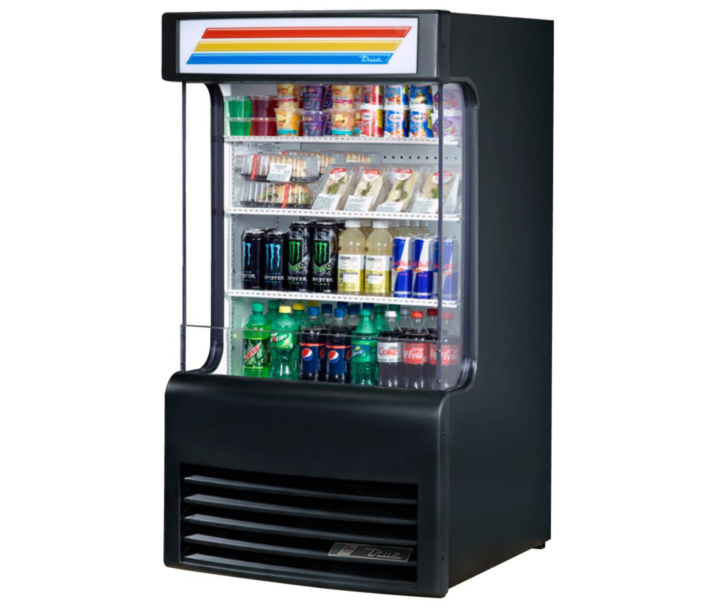 True TAC-14GS-LD 30" Black Vertical Air Curtain Merchandiser Refrigerated - 115V, 0.75HP - CA