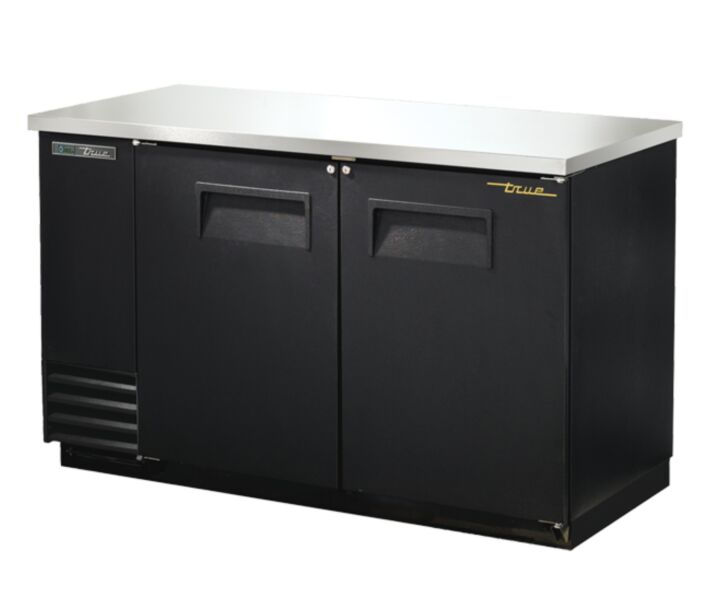 True TBB-2-HC 59"  Two Solid Swing Door Back Bar Cooler - CA