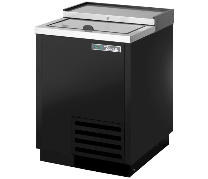 True TD-24-7-HC 24.5" Solid Slide Lid Deep Well Horizontal Bottle Cooler - 115V - USA