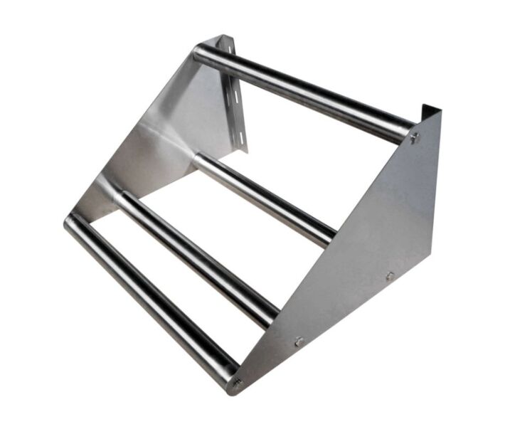 Omcan 36" Wall Mounted Stainless Steel Tubular Rack Shelf 15" X 36" X 11.25" - USA