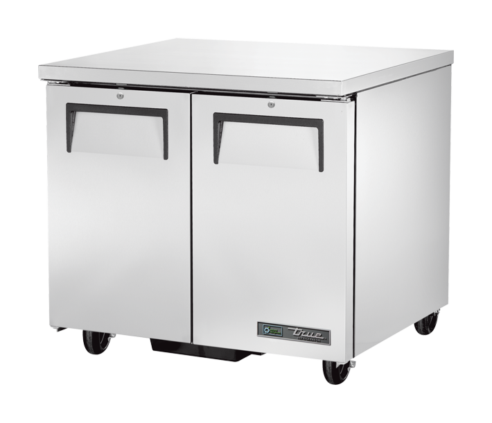 True TUC-36-HC 36" 2 Solid Door Undercounter Refrigerator with 8.7 cu.ft. Capacity - 115V - CA