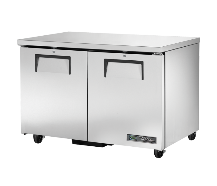 True TUC-48-HC 48" 2 Solid Door Undercounter Refrigerator with 12 cu.ft. Capacity - 115V - CA