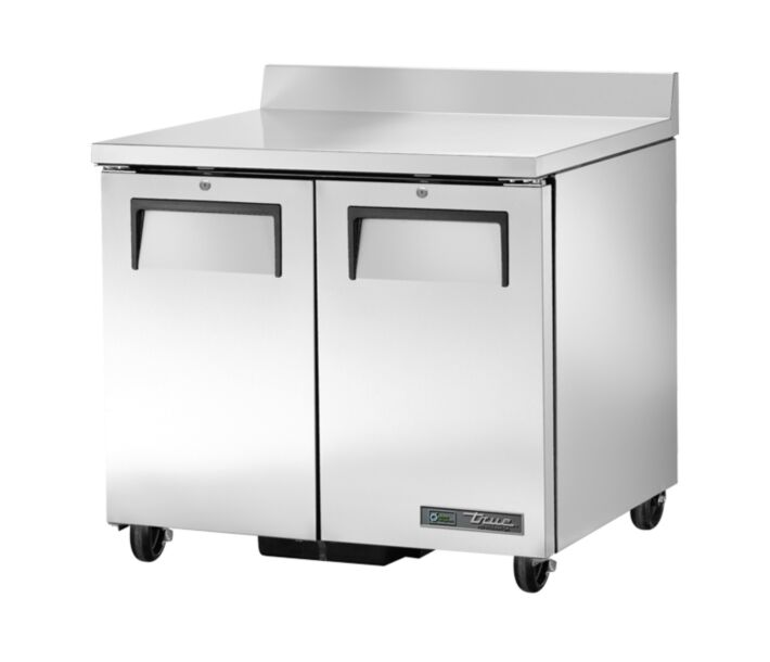 True TWT-36-HC 36" 2 Solid Doors Worktop Refrigerator - 115V - CA