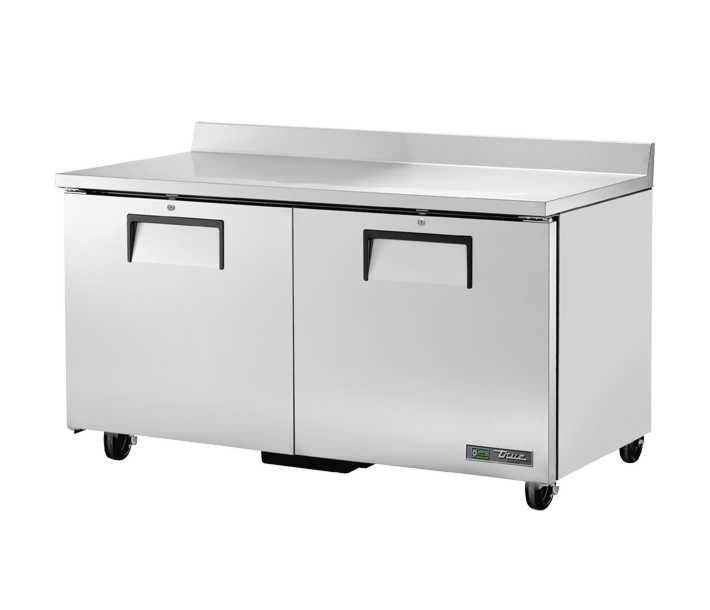 True TWT-60F-HC 60" Two Door Worktop Freezer with 15.5 cu.ft. Capacity - 115V - CA