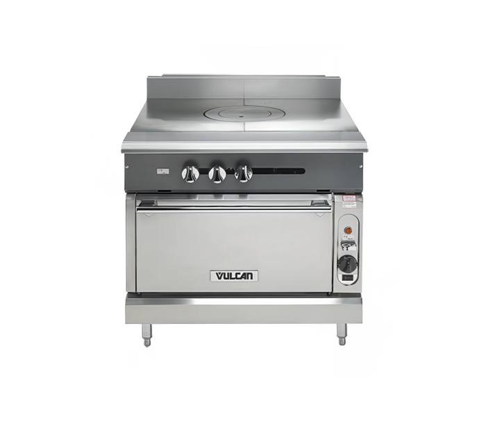 Vulcan V1FT36S V Series 36" French-Top Gas Range with Standard Oven and 95,000 BTU - Natural Gas/Liquid Propane - USA
