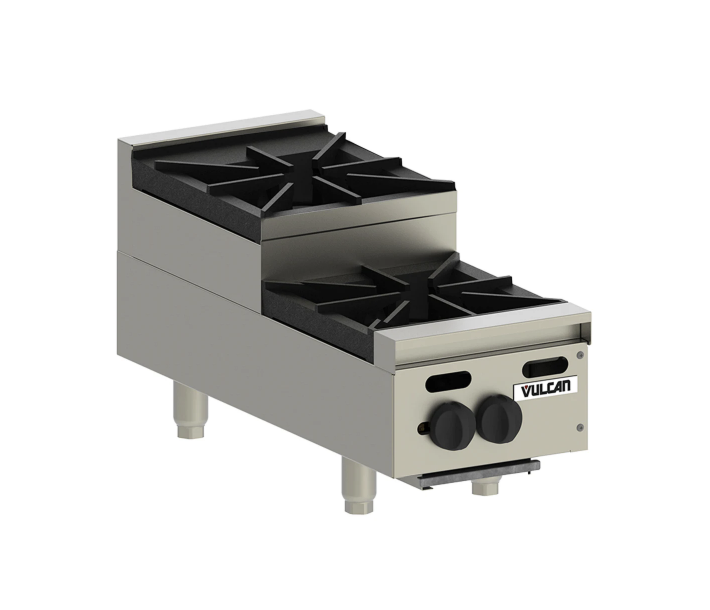 Vulcan VHP212U Achiever Series 12" 2 Burner Step Up Countertop Range - Natural Gas/Liquid Propane - USA