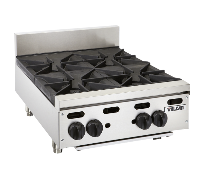Vulcan VHP424 Achiever Series 24" 4 Burner Countertop Range - Natural Gas/Liquid Propane - CA