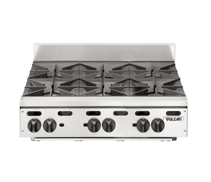 Vulcan VHP636 Achiever Series 36" 6 Burner Countertop Range - Natural Gas/Liquid Propane - USA
