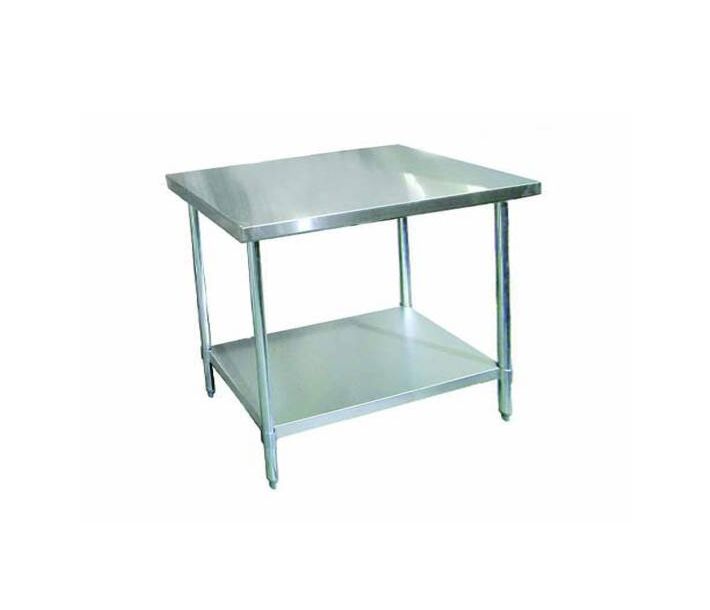 Zanduco Stainless Steel Worktable 30" X 48" with undershelf - Heavy-Duty - CA