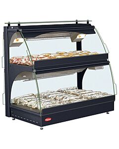 Hatco GRCMW-1D Glo-Ray 22" Curved Merchandising Display Warmer- 2 Shelves