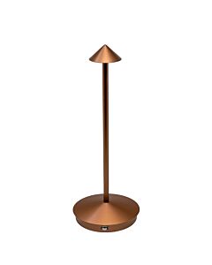 Omcan Laurentian Brown LED Rechargeable Table Lamp - 3.7V / 1200mA - USA